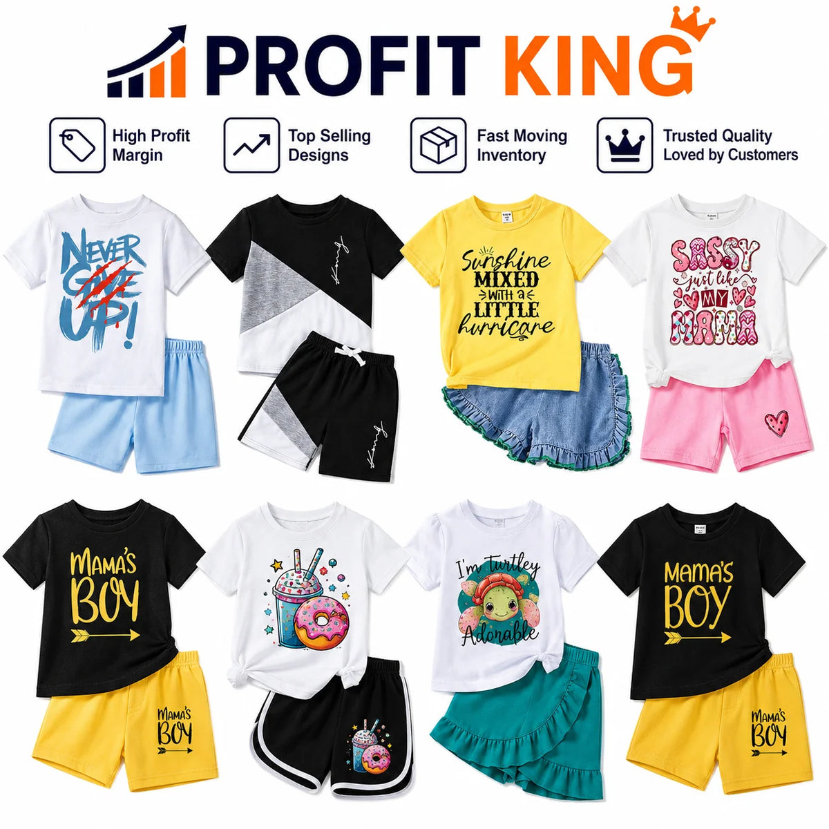 TikTok Trending Summer Kids Clothing Sets - Image 4