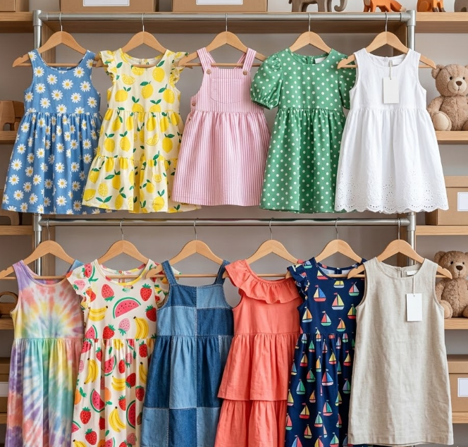 Tulle Spliced Princess Dress Stylish Summer Kids Top & Shorts Set Mixed Styles Random Mix Model 2026.4 Made in China